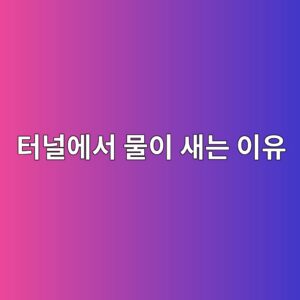 터널에서 물이 새는 이유는 무엇일까? 지하수와 방수·배수 원리 7 ed84b0eb8490ec9790ec849c ebacbcec9db4 ec8388eb8a94 ec9db4ec9ca0 1787352119